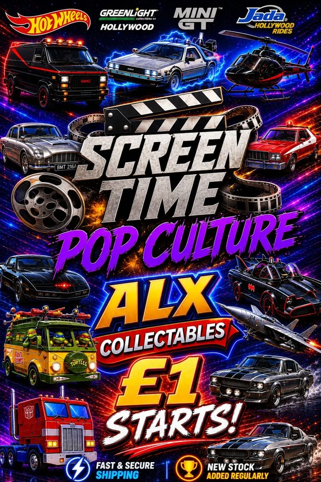 SCREEN TIME / POP CULTURE - HOT WHEELS / MINI GT / JADA / GREENLIGHT