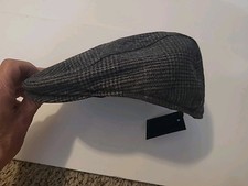 STEWART of SCOTLAND Duckbill, Ivy, or Flat CAP, sz SM  Blue Gray Green Small NWT