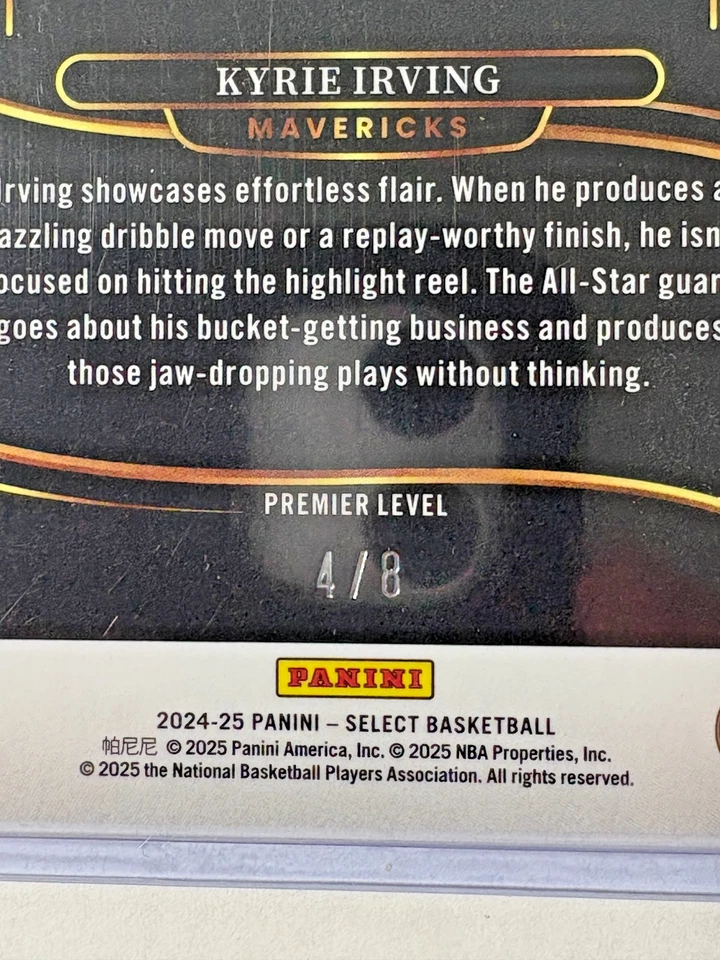 Kyrie Irving 2024-25 Select Lucky Envelopes Prizms #148 Dallas Mavericks 4/8 Foto 3 de 3
