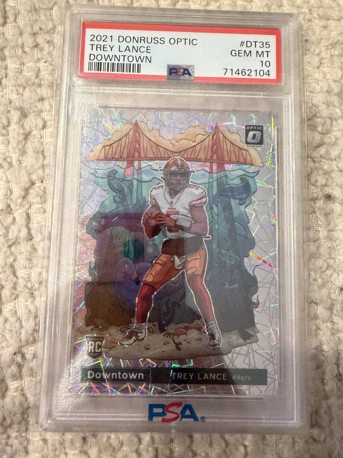 Trey Lance Panini Donruss Optic Downtown #DT35 Base