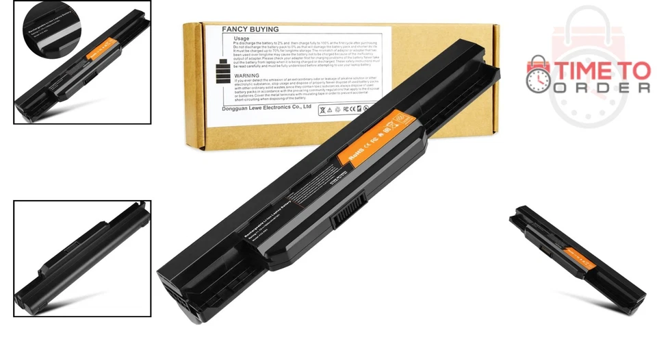 Substituição de bateria de laptop 87Wh 7800mAh Li-ion 9 células para Asus K53 X54C X53S - Imagem 2 de 4