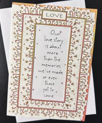 *HAPPY BIRTHDAY TO MY LOVE GREETING CARD *   EMBELLISHED / LOVE STORY / MEMORIES