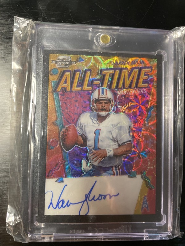 2022 Contenders Warren Moon All-Time Contenders On Card Auto Black Scope 13/15