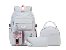 Girls School Backpack Roomy Book Bag Set for Teenagers College Laptop Backpac...
