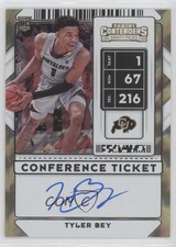 2020 Panini Contenders Draft Picks Conference Ticket /30 Tyler Bey #71 Auto y8h