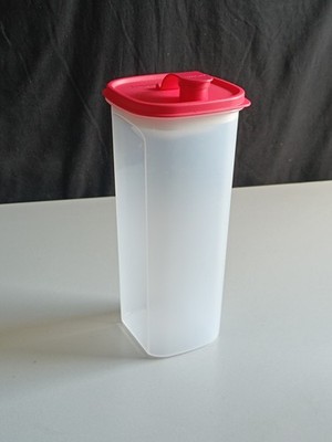 A4BC / TUPPERWARE 2L MIT ABTROPFFLÄCHE + AUSGIESSER - AUFBEWAHRUNGSBOX