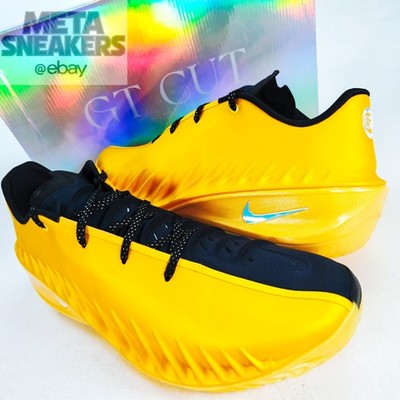 Nike GT Cut 4 US 14 Men's Gold Yellow Black Air Zoom Basketball  HV9922 700 NIB
