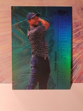 2022 SkyBox Metal Universe Champions Tiger Woods Aqua Metal Shredders #125 PGA