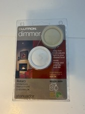 Lutron D-600RH-DK Rotary Dimmer 600W Single Pole White/Ivory