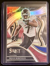 BIJAN ROBINSON 2023 SELECT CLUB LEVEL ROOKIE RED BLUE DIE CUT RC Q4736