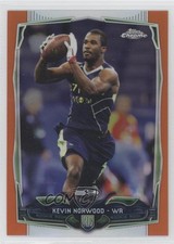 2014 Topps Chrome Retail Orange Refractor Kevin Norwood #142 0x1