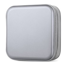 Bivisen CD Case, DVD Case Wallet Holder Binder 48 48 Capacity, Silver