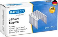 Rapesco S24807Z3 Typ 24/8 Mm (No.16) Verzinkte Heftklammern, 5000 StüCk