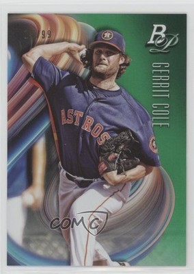 2018 Bowman Platinum Green 15/99 Gerrit Cole #96 hg6