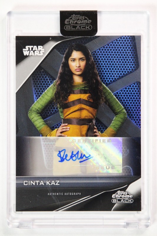 2023 Topps Star Wars Chrome Black VARADA SETHU as CINTA KAZ Auto