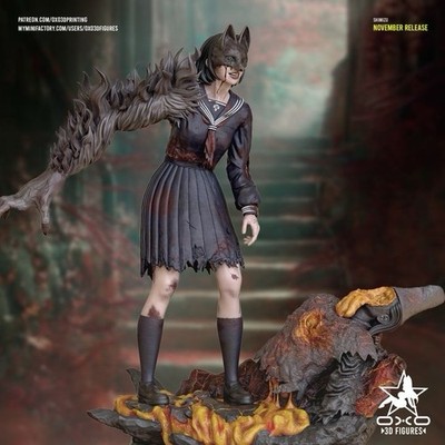 Hinako Shimizu 1:10 Scale Unpainted Model Kit Silent Hill F Resin