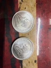 (2) 2021  South Africa Krugerrand 1 Troy Oz .999 Fine Silver Round R1