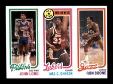 1980 Topps #111 John Long/Magic Johnson/Ron Boone 88/18/237 EXMT+ X3061922