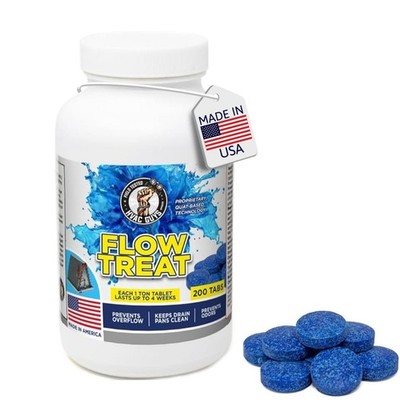 AC Drain Line Cleaner Tablets - 200 Count | Prevent Odors & Overflow | 4-Week Fo