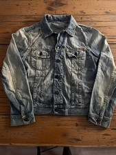 G-Star RAW Mens Blue Jean Jacket Size L Butto...