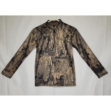 Magellan Outdoors Hunt Gear ~ Youth Realtree Timber Camo Quarter Zip Sweatshirt