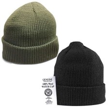 100 Wool Winter Knit Watch Cap Original Genuine GI Military Made in USA