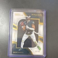 2023 Panini Immaculate Clearly Jerseys Memorabilia Jalen Hurts CIJ-JH /99 Eagles