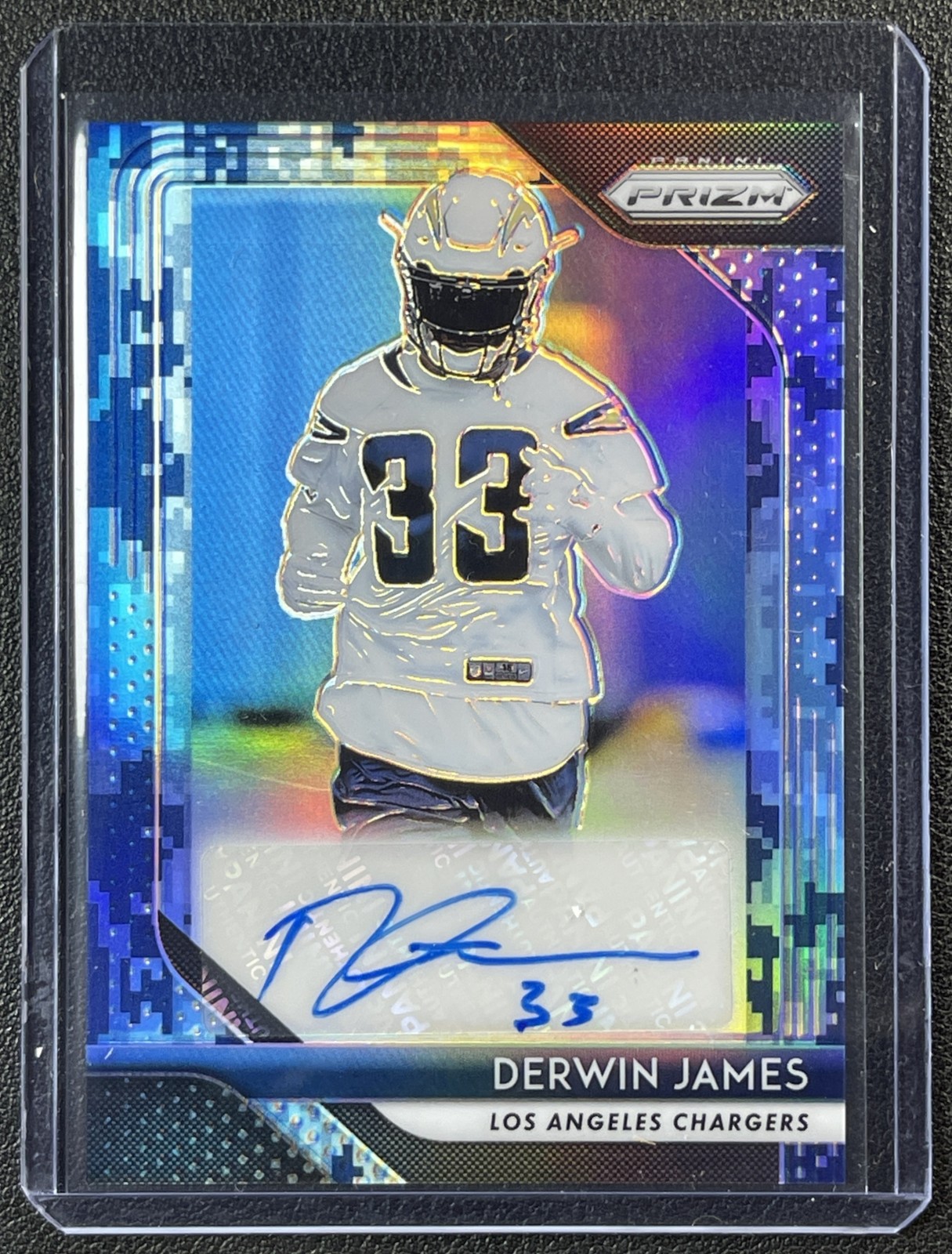 DERWIN JAMES 2018 PANINI PRIZM #RA-DJ ROOKIE AUTO ROOKIE CAMO RC 6/25 CHARGERS