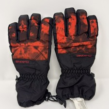 DaKine Gore Tex Insulated Waterproof Ski Gloves - Kids XL Black and Red