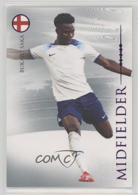 2024 Futera Unique Nostalgia Midfielders Amethyst 26/30 Bukayo Saka #054 1m1a