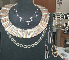Lot Of 10 Mixed Jewelry Pieces Egyptian Revival Style