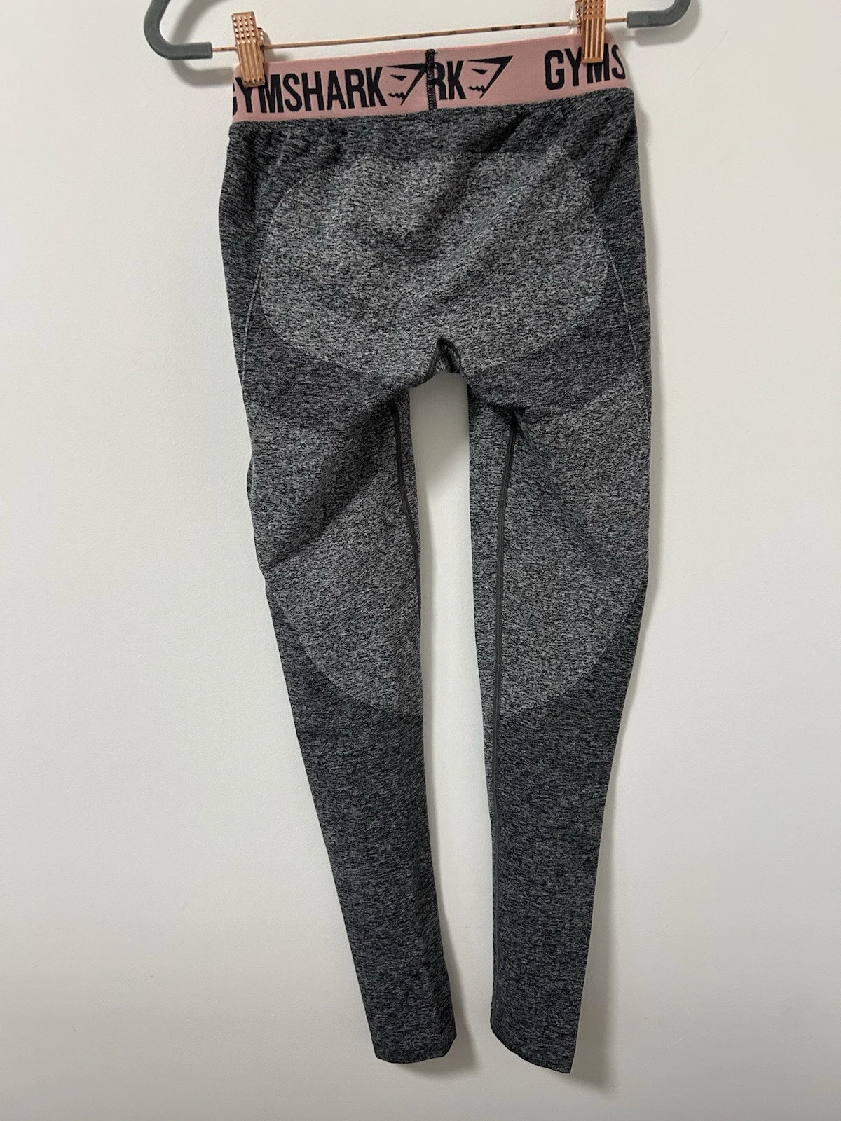 gymshark lift contour seamless pink marl leggings