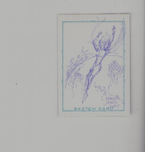HAND DRAWN SKETCH CARD ART SIGNED BY KENNETH SMITH 2007