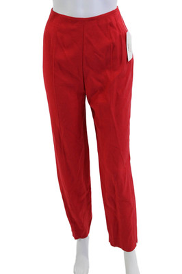 Emanuel Emanuel Ungaro Womens Red Dress Pants Triacetate Rayon Size 6
