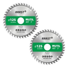 Kreiss&auml;geblatt 2er Set 125 x 22,23 mm, 40 Z&auml;hne Multi Material &ndash; S&auml;geblatt