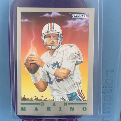 Fleer 1991 Fleer Pro Vision Insert Dan Marino #5 Miami Dolphins Football