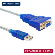 DTECH 6 Feet USB to RS232 DB9 Female Serial Adapter Cable Windows 11 10 8 7 Mac