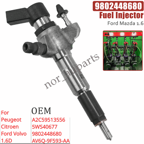 Einspritzdüse 9802448680 5WS40677 A2C59513556 für Ford Mazda 1.6 Diesel - Afbeelding 2 van 3