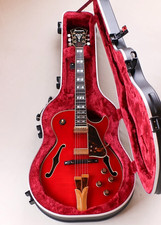 Ibanez GB10SEFM-SRR George Benson Signature Full Hollow Guitar Body Sapphire Red