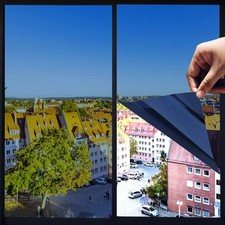 Window Privacy Film One Way Mirror UV Heat Blocking Sun Tint for Home Office 23.