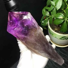 700g Natural Uruguayan Amethyst Quartz Point Scepter Crystal Energy Reiki Decor