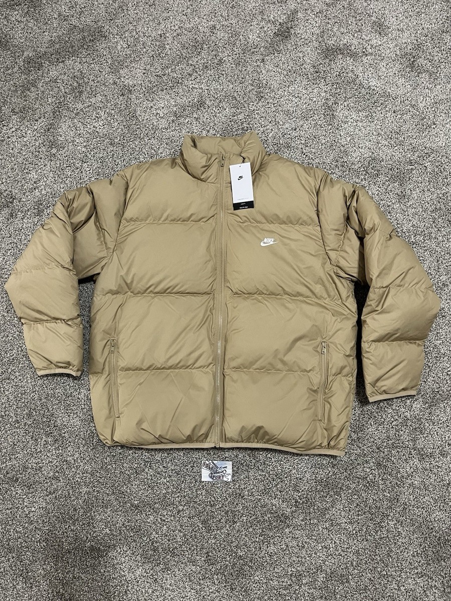 Nike Therma-Fit スタジャン　ベージュ New Nike Therma Fit Sportswear Club Puffer Jacket Coat Down Fill