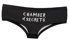  Chamber of Secrets Boy Short Panty For Bride To Be Medium-Large Black