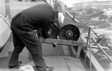 WW2 WWII Photo US Coast Guard Convoy Escort Atlantic USCG World War Two / 7220