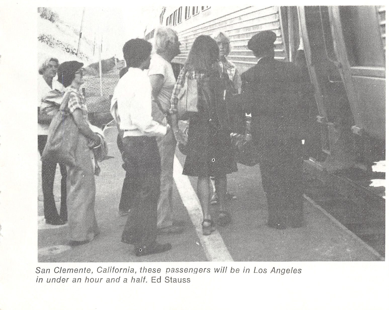 San Clemente Train Riders 1.5 Hours From Los Angeles 5.25