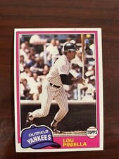 1981 Topps #724 Lou Piniella