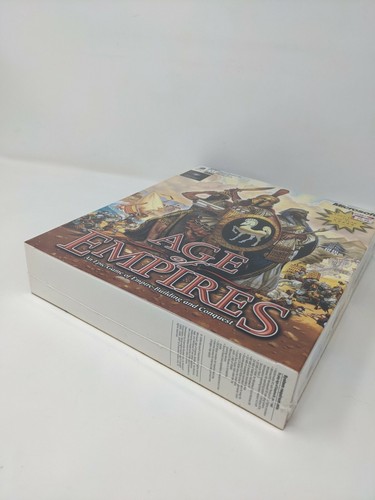 Age of Empires 1998 Big Box Windows 95 98 NT4.0 Vintage PC Game, 1.0 Sealed Game - Picture 8 of 9