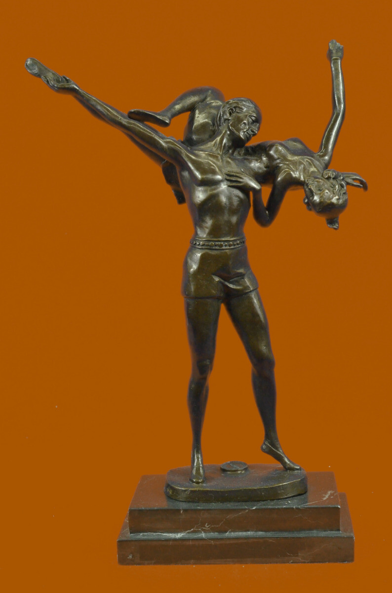 Amantes Ballet Bailarines Boda Regalo Clásico Elegante Bronce Estatua Art Amor