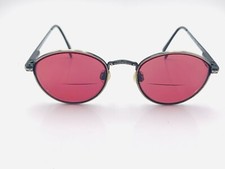 Vintage Gitano 111 Gray Metal Oval Korea Sunglasses FRAMES ONLY