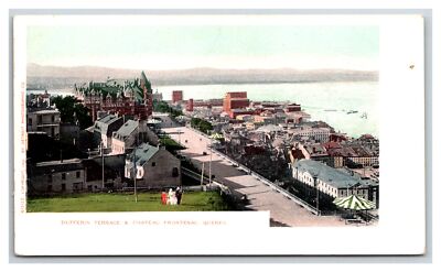 Canada ~ QUEBEC ~ Hotel Chateau Frontenac Dufferin Terrace Aerial 1903c